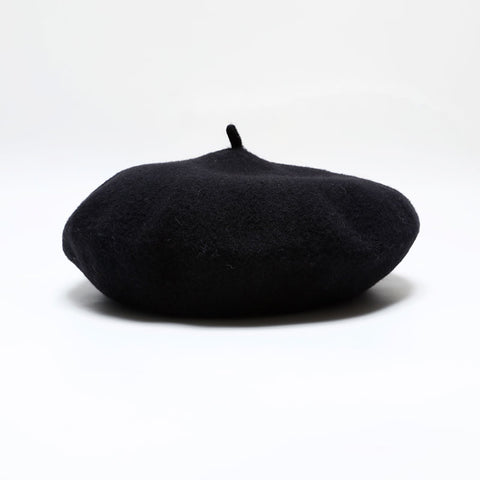 CHANEL COCO Mark 98P Wool 1998 beret black WS21981