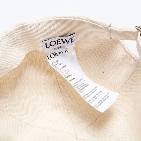 LOEWE Logo cap cap Ivory WS21982