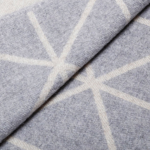 PRADA 100% cashmere logo reversible Scarf gray WS21986