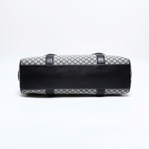 CELINE Macadam Canvas Boston Bag Handbag black WS21992