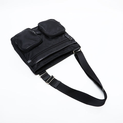 PRADA Nylon Shoulder Bag black WS21993