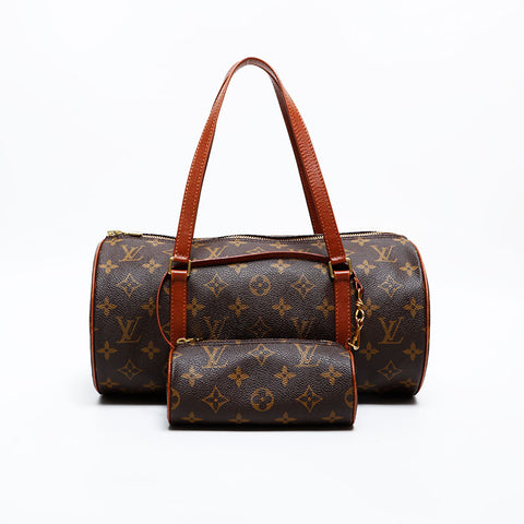LOUIS VUITTON 1999 Monogram Papillon 30 Shoulder Bag Brown WS21994