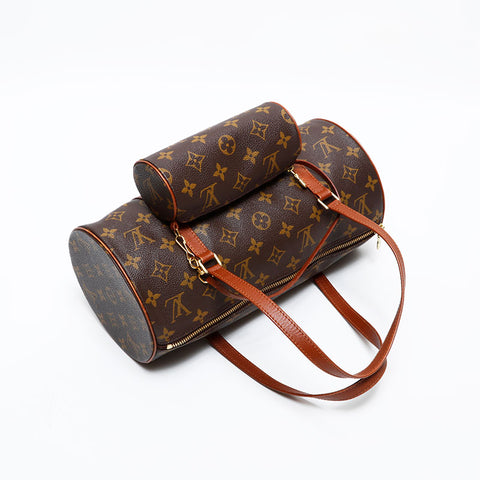 LOUIS VUITTON 1999 Monogram Papillon 30 Shoulder Bag Brown WS21994