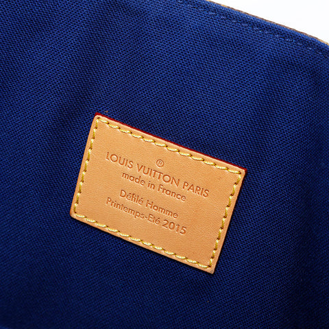 LOUIS VUITTON 2015 Monogram Cabas NS Shoulder Bag Brown WS21995