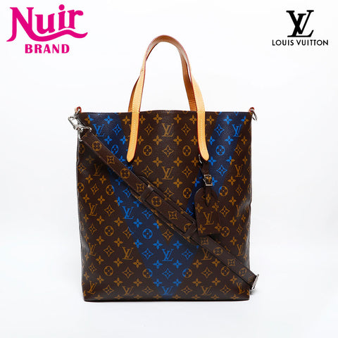 LOUIS VUITTON 2015 Monogram Cabas NS Shoulder Bag Brown WS21995