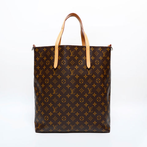 LOUIS VUITTON 2015 Monogram Cabas NS Shoulder Bag Brown WS21995
