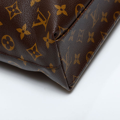 LOUIS VUITTON 2015 Monogram Cabas NS Shoulder Bag Brown WS21995