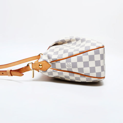 LOUIS VUITTON 2011 Damier Azur Siracusa PM Shoulder Bag white WS21996