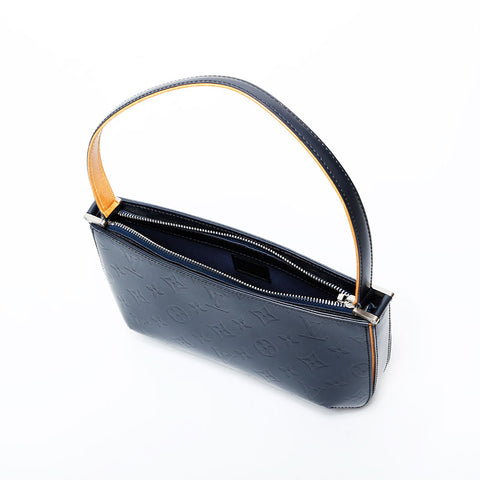 LOUIS VUITTON 2002 Monogram Matt Fowler Shoulder Bag Navy WS21997
