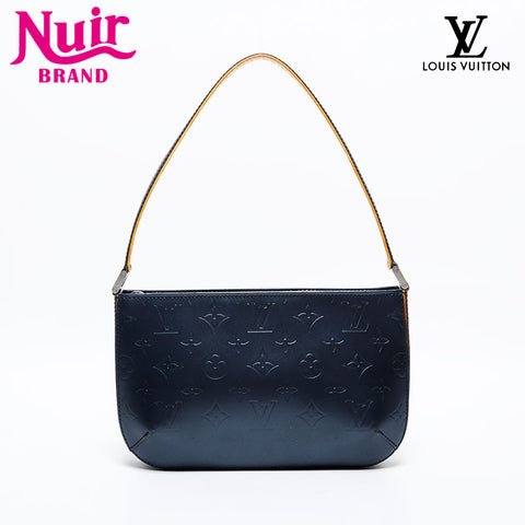 LOUIS VUITTON 2002 Monogram Matt Fowler Shoulder Bag Navy WS21997