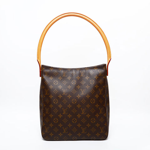 LOUIS VUITTON 2000 Monogram Looping GM Shoulder Bag Brown WS21998