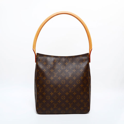 LOUIS VUITTON 2000 Monogram Looping GM Shoulder Bag Brown WS21998