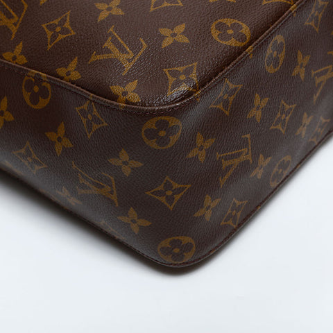 LOUIS VUITTON 2000 Monogram Looping GM Shoulder Bag Brown WS21998
