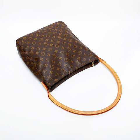 LOUIS VUITTON 2000 Monogram Looping GM Shoulder Bag Brown WS21998