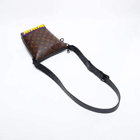 LOUIS VUITTON Monogram Cruiser Messenger Shoulder Bag Brown WS21999