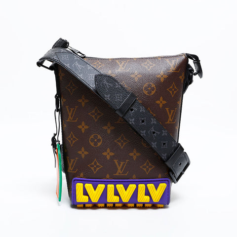LOUIS VUITTON Monogram Cruiser Messenger Shoulder Bag Brown WS21999
