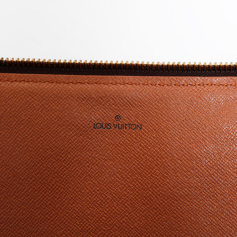 LOUIS VUITTON 1990 Monogram Porte-Document Clutch bag Brown WS22001