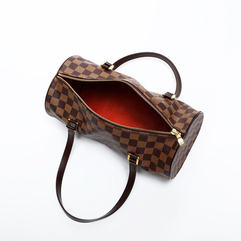 LOUIS VUITTON 2005 Damier Papillon 30 Shoulder Bag Brown WS22003