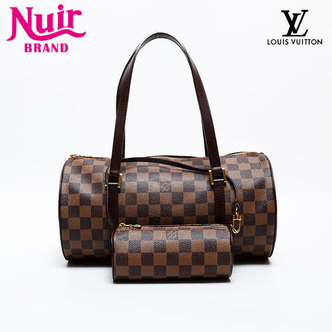 LOUIS VUITTON 2005 Damier Papillon 30 Shoulder Bag Brown WS22003