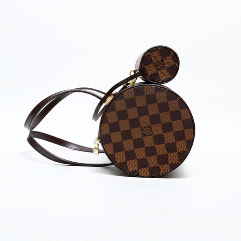 LOUIS VUITTON 2005 Damier Papillon 30 Shoulder Bag Brown WS22003