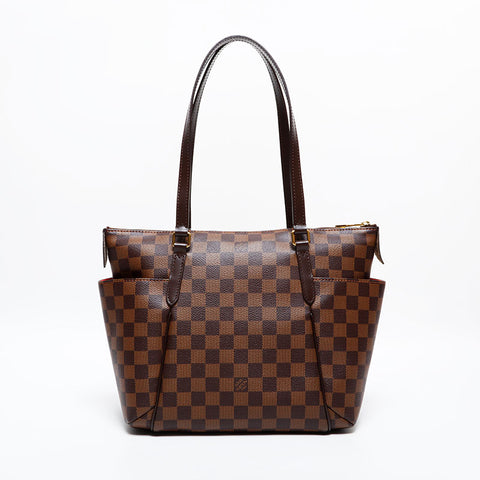 LOUIS VUITTON 2014 Damier Totally PM Tote Bag Brown WS22004