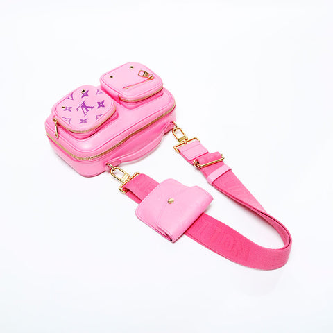 LOUIS VUITTON Utility crossbody Shoulder Bag pink WS22005