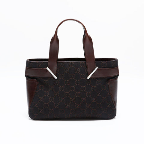 グッチ GUCCI GG キャンバス ハンドバッグ ブラウン WS22009