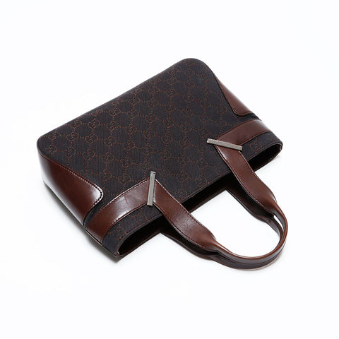 グッチ GUCCI GG キャンバス ハンドバッグ ブラウン WS22009