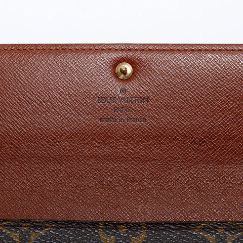 LOUIS VUITTON Monogram Portefeuille Sarah 2005 Purse Brown WS22010