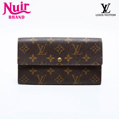 LOUIS VUITTON Monogram Portefeuille Sarah 2005 Purse Brown WS22010