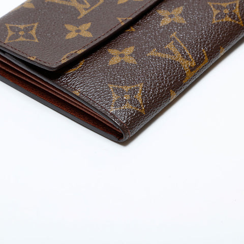 LOUIS VUITTON Monogram Portefeuille Sarah 2005 Purse Brown WS22010