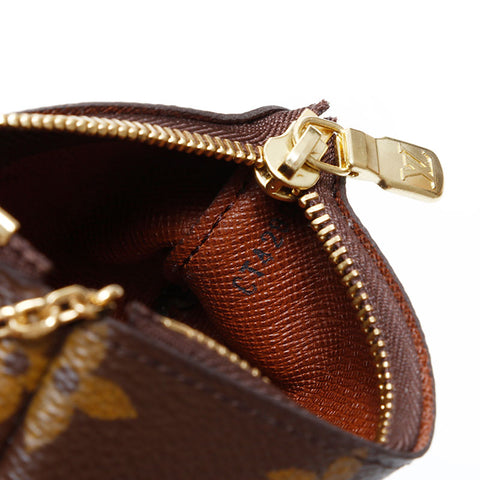 ルイ・ヴィトン LOUIS VUITTON 2020年製 モノグラム ポシェットクレ コイン ポーチ キーケース ブラウン WS22013