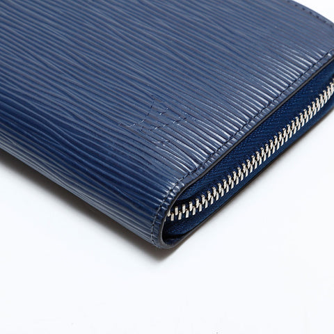LOUIS VUITTON 2019 Epi Zippy Wallet Purse blue WS22014