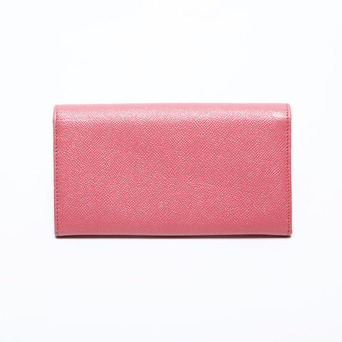 ブルガリ BVLGARI クリップ レザー ラージ 長財布 ピンク WS22017