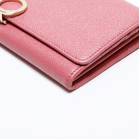 BVLGARI Clip Leather Large Purse pink WS22017