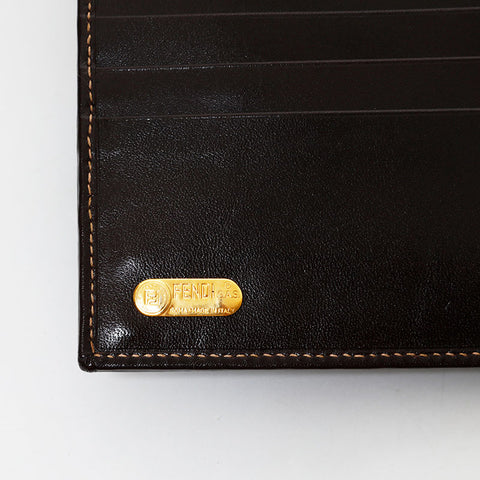 FENDI Zucca canvas Bifold Wallet Brown WS22018