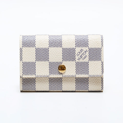 ルイ・ヴィトン LOUIS VUITTON 2014年製 ダミエ アズール ミュルティクレ 6 キーケース ホワイト WS22019