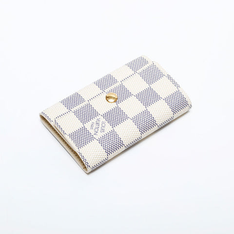 ルイ・ヴィトン LOUIS VUITTON 2014年製 ダミエ アズール ミュルティクレ 6 キーケース ホワイト WS22019