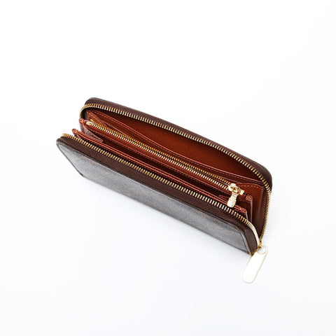 ルイ・ヴィトン LOUIS VUITTON 2016年製 モノグラム ジッピー ウォレット 長財布 ブラウン WS22020
