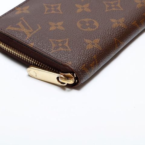 ルイ・ヴィトン LOUIS VUITTON 2016年製 モノグラム ジッピー ウォレット 長財布 ブラウン WS22020