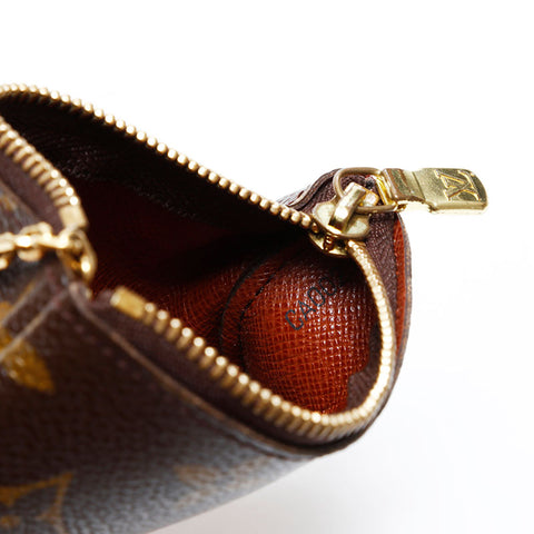 美品 ルイ・ヴィトン LOUIS VUITTON 2003年製 モノグラム ポシェットクレ コイン ポーチ キーケース ブラウン WS22022