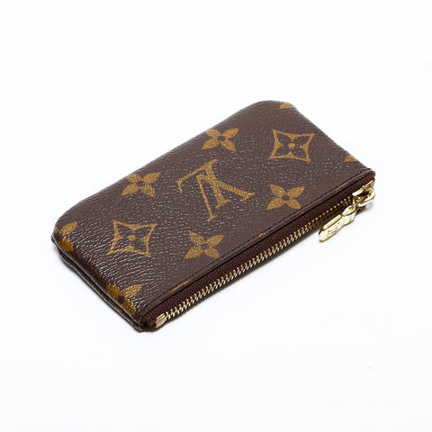 美品 ルイ・ヴィトン LOUIS VUITTON 2003年製 モノグラム ポシェットクレ コイン ポーチ キーケース ブラウン WS22022