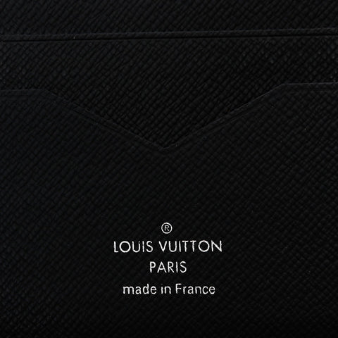 ルイ・ヴィトン LOUIS VUITTON タイガ ポルトフォイユ パンス マネークリップ 二つ折り財布 ブラック WS22023