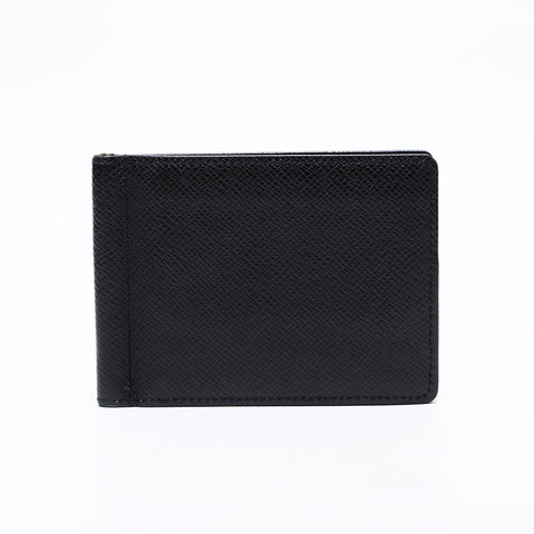 ルイ・ヴィトン LOUIS VUITTON タイガ ポルトフォイユ パンス マネークリップ 二つ折り財布 ブラック WS22023