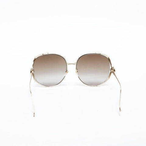 グッチ GUCCI ロゴ サングラス ゴールド WS22028
