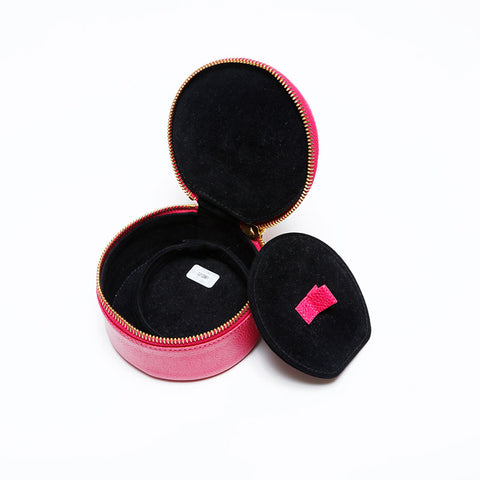 CHANEL No. 3 1994-1996 Caviar COCO Mark Pouch pink WS22038