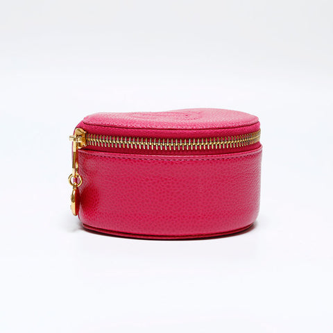 CHANEL No. 3 1994-1996 Caviar COCO Mark Pouch pink WS22038