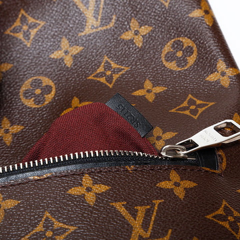 LOUIS VUITTON 2015 Monogram Macassar Parc Backpack Â· Daypack Brown WS22049