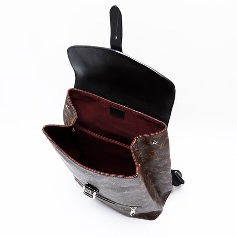 LOUIS VUITTON 2015 Monogram Macassar Parc Backpack Â· Daypack Brown WS22049