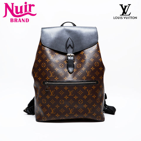 LOUIS VUITTON 2015 Monogram Macassar Parc Backpack Â· Daypack Brown WS22049
